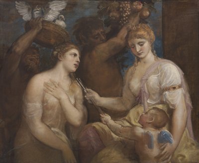 Alegoría de Venus y Cupido de Tiziano Vecelli