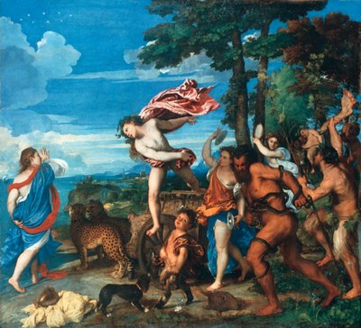 Baco y Ariadna, 1523-1525 de Tiziano Vecelli