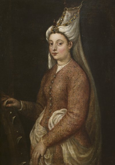 Cameria, hija de Suleiman el Magnífico, como Santa Catalina de Tiziano Vecelli