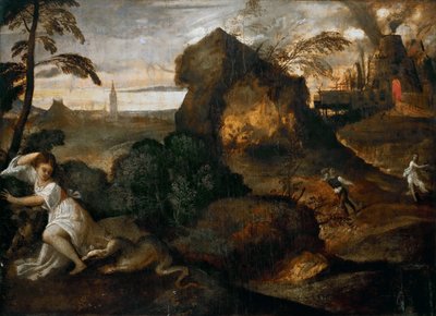 Orfeo y Eurídice, ca. 1505-1510 de Titian