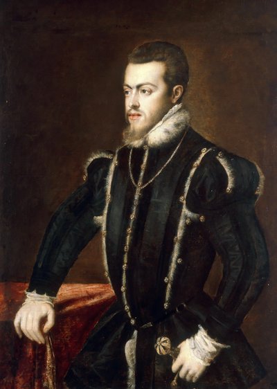 Retrato de Felipe II 1527-1598, Rey de España y Portugal, ca 1553 de Titian