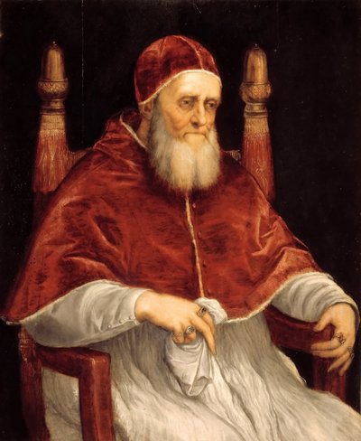 Retrato del Papa Julio II, 1545-1546 de Titian