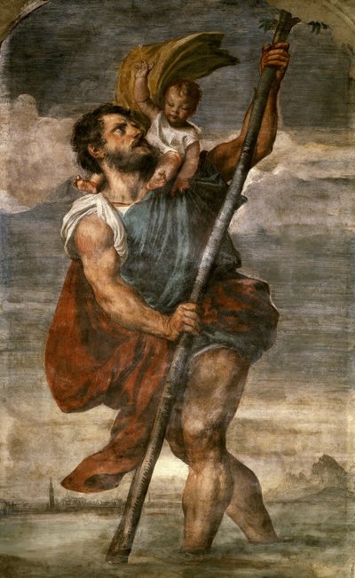 San Cristóbal, 1523-1524 de Titian