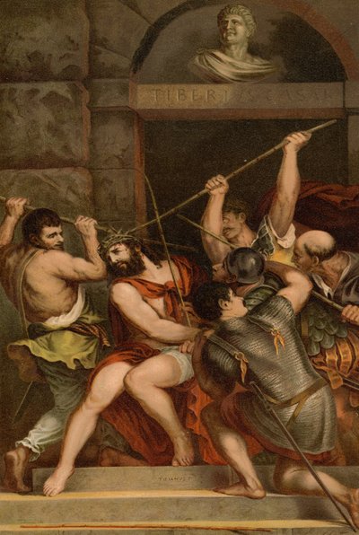 La coronación de espinas de Tiziano Vecelli