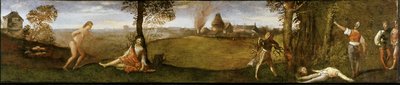 La leyenda de Polidoro El bosque de Polidoro, ca 1506-1508 de Titian