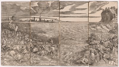 La sumersión del ejército del faraón en el Mar Rojo de Titian
