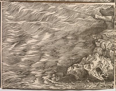 La sumersión del ejército del faraón en el Mar Rojo de Titian