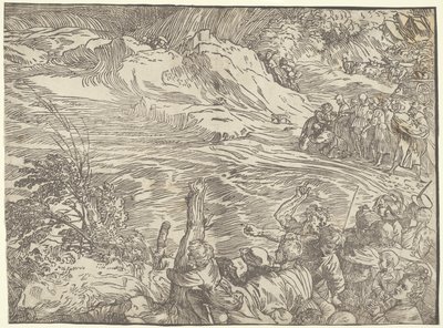 Sumersión del ejército del Faraón en el Mar Rojo de Titian