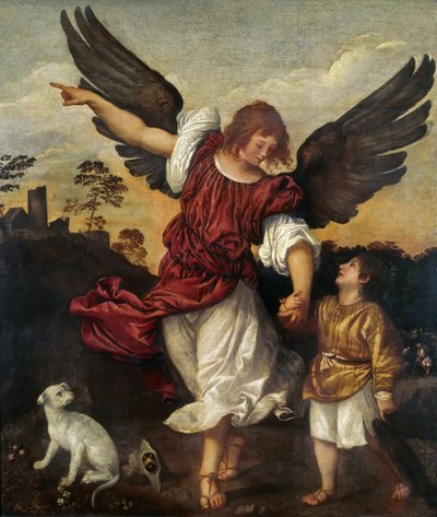 Tobías y el ángel, ca. 1521-1525 de Titian