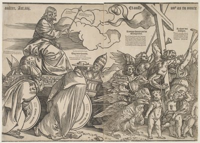 Trompetas y el carro de Cristo, c.1511 de Tiziano Vecelli