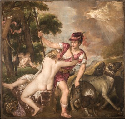 Venus y Adonis, c. 1560 de Titian