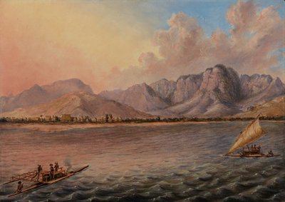 Mathwalta, Venua Levu Vitisa, Fiyi, c.1840 (óleo sobre lienzo) de Titian Ramsey Peale