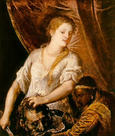 Judith con la cabeza de Holofernes, c.1570 de Tiziano Vecelli
