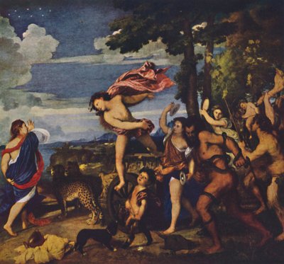Baco y Ariadna, 1520-1523 de Tiziano Vecelli