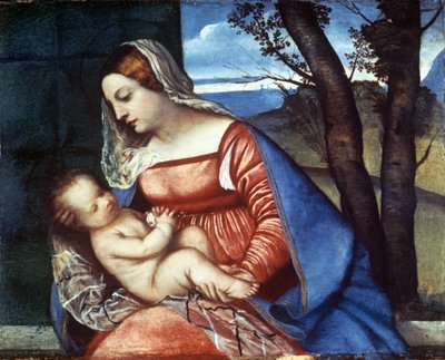 Madonna y Niño, c. 1510 de Tiziano Vecelli