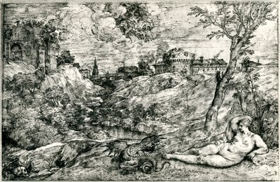 Medor y Angélica o Jasón y Medea, c1535-1545 de Tiziano Vecelli