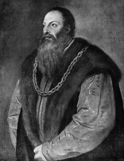 Pietro Aretino, autor, dramaturgo, poeta y satirista italiano de Tiziano Vecelli