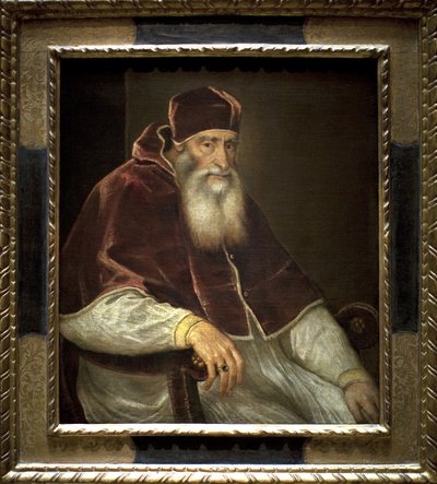 Papa Pablo III (Alessandro Farnese) de Tiziano Vecelli