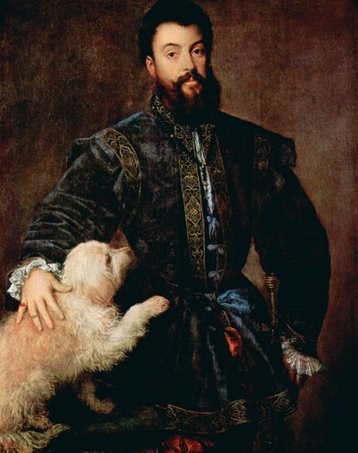 Retrato de Federico II Gonzaga, duque de Mantua, 1500-1540, c. 1525 de Tiziano Vecelli