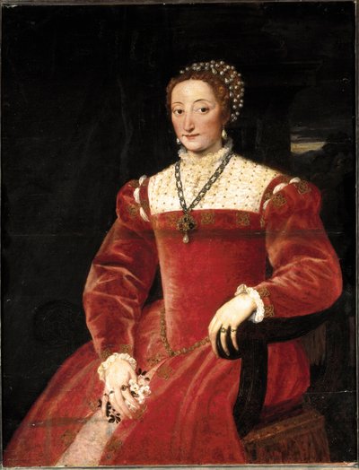 Retrato de Giulia da Varano Della Rovere de Tiziano Vecelli