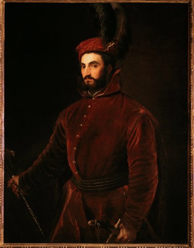 Retrato de Ippolito de Medici de Tiziano Vecelli