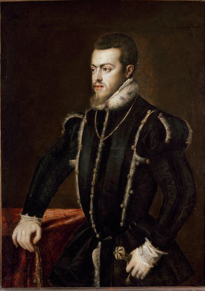 Retrato de Felipe II de Tiziano Vecelli