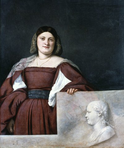 Retrato de una dama, La Schiavona La mujer dálmata, c1510-1512 de Tiziano Vecelli