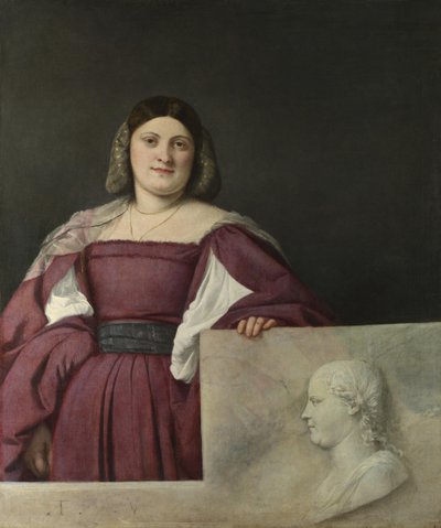 Retrato de una dama La Schiavona de Tiziano Vecelli