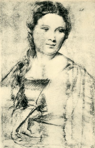 Retrato de una joven, c1515, 1943 de Tiziano Vecelli
