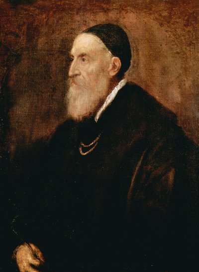 Autorretrato, c1567 de Tiziano Vecelli