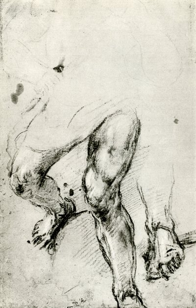 Estudio para el martirio de San Lorenzo en Venecia, c1550, 1937 de Tiziano Vecelli