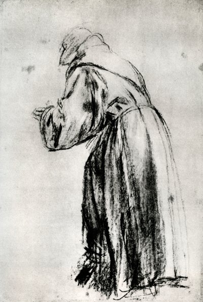Estudio para el San Bernardino en la pintura votiva del Dogo Gritti, c1535, 1937 de Tiziano Vecelli