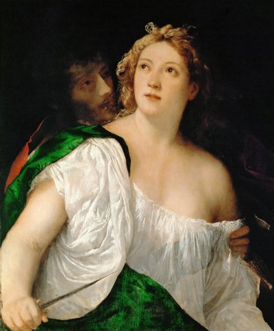 Tarquino y Lucrecia, 1516-1517 de Tiziano Vecelli
