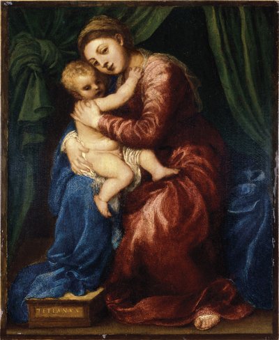 La Virgen y el Niño de Tiziano Vecelli