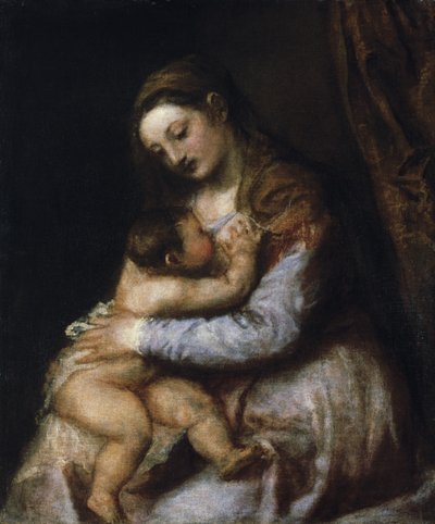 La Virgen y el Niño, c. 1570-1576 de Tiziano Vecelli