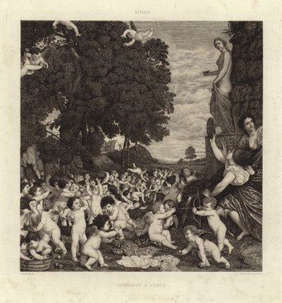 La adoración de Venus de Tiziano Vecelli
