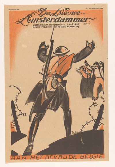 A la Bélgica liberada (título original del objeto) de Tjerk Bottema