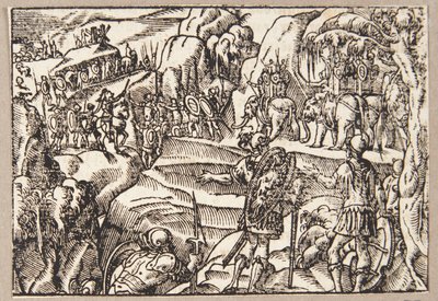 El viaje de Aníbal a través de los Alpes de Tobias Stimmer