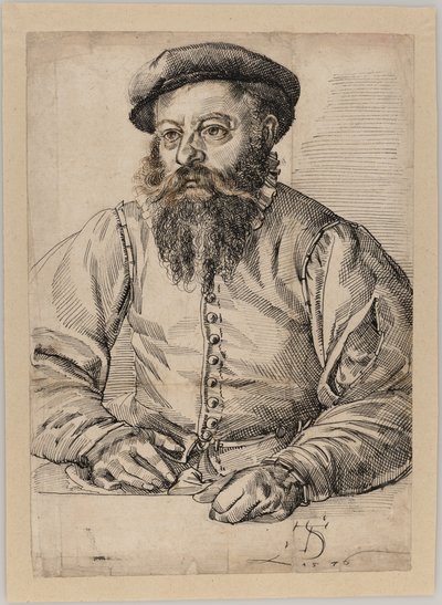 Retrato de un hombre barbudo de Tobias Stimmer