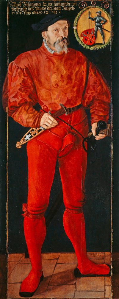 Retrato del abanderado de Zúrich Jacob Schwytzer de Tobias Stimmer
