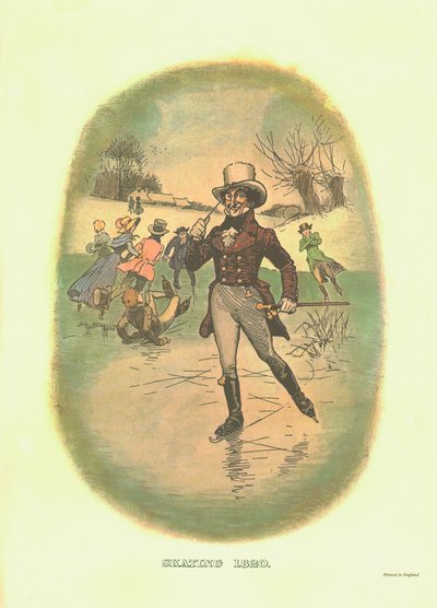 Patinaje, 1820, c1910 de Tom Browne