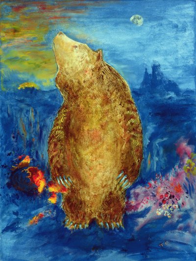 Oso bailarín azul de Tom Cook