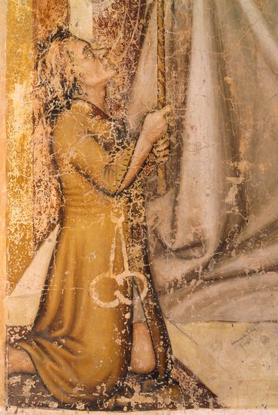 Representación de donantes (detalle de San Romualdo) de Tomaso da (late 15th century) Modena