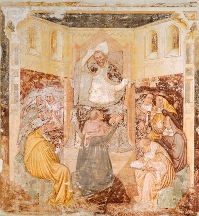 La abdicación (detalle) de Tomaso da (late 15th century) Modena