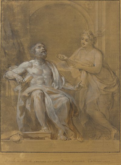 Homero y Calíope de Tommaso Conca