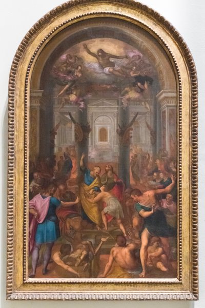 Milagro de la sombra de San Pedro de Tommaso Laureti