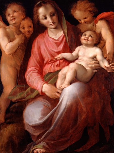 Madonna y niño con el infante San Juan de Tommaso Manzuoli