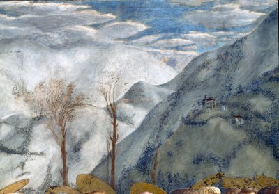 Escena de montaña, Capilla Brancacci de Tommaso Masaccio