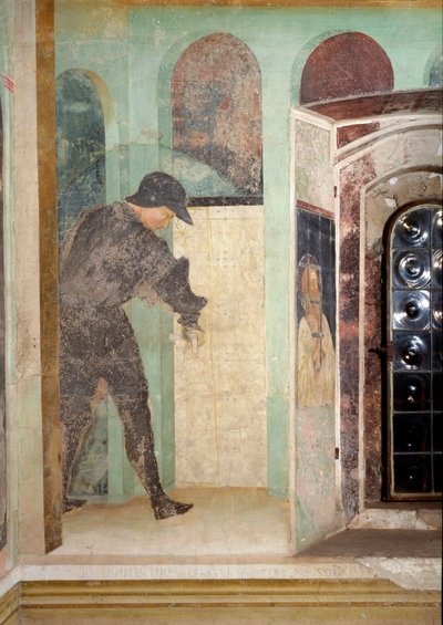 Vida de Juan el Bautista: un guardia de Tommaso Masolino da Panicale