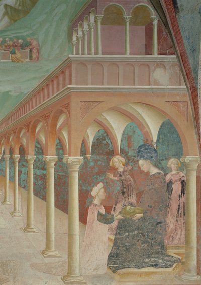 Salomé presentando la cabeza de Juan Bautista a su madre Herodías, 1435 de Tommaso Masolino da Panicale